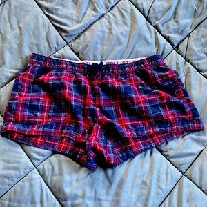 HOLLISTER plaid pj shorts